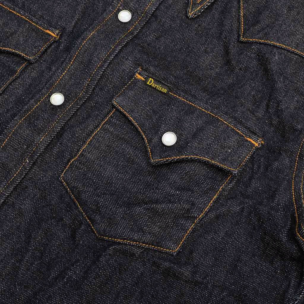 mens selvedge denim shirt