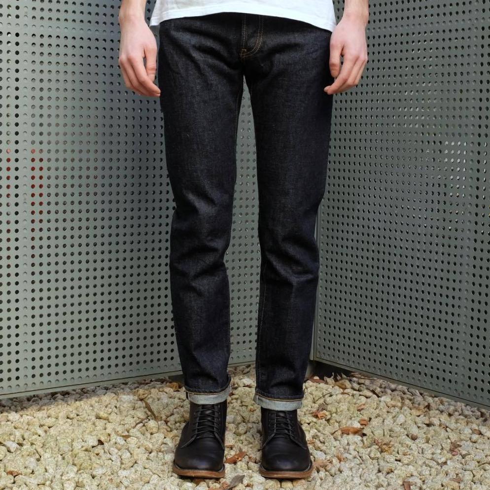 tapered selvedge jeans