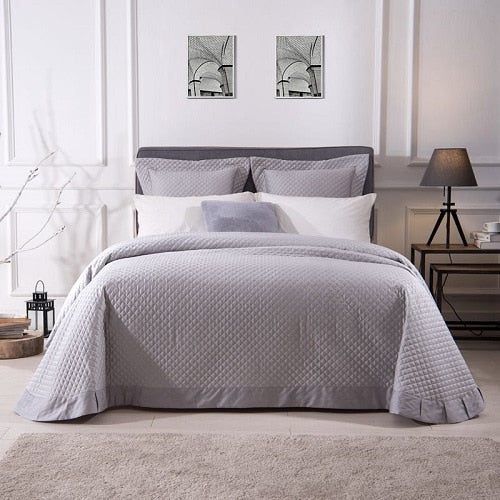 Satin Egyptian Cotton Twin Queen King Bedspread Comforter Bedding