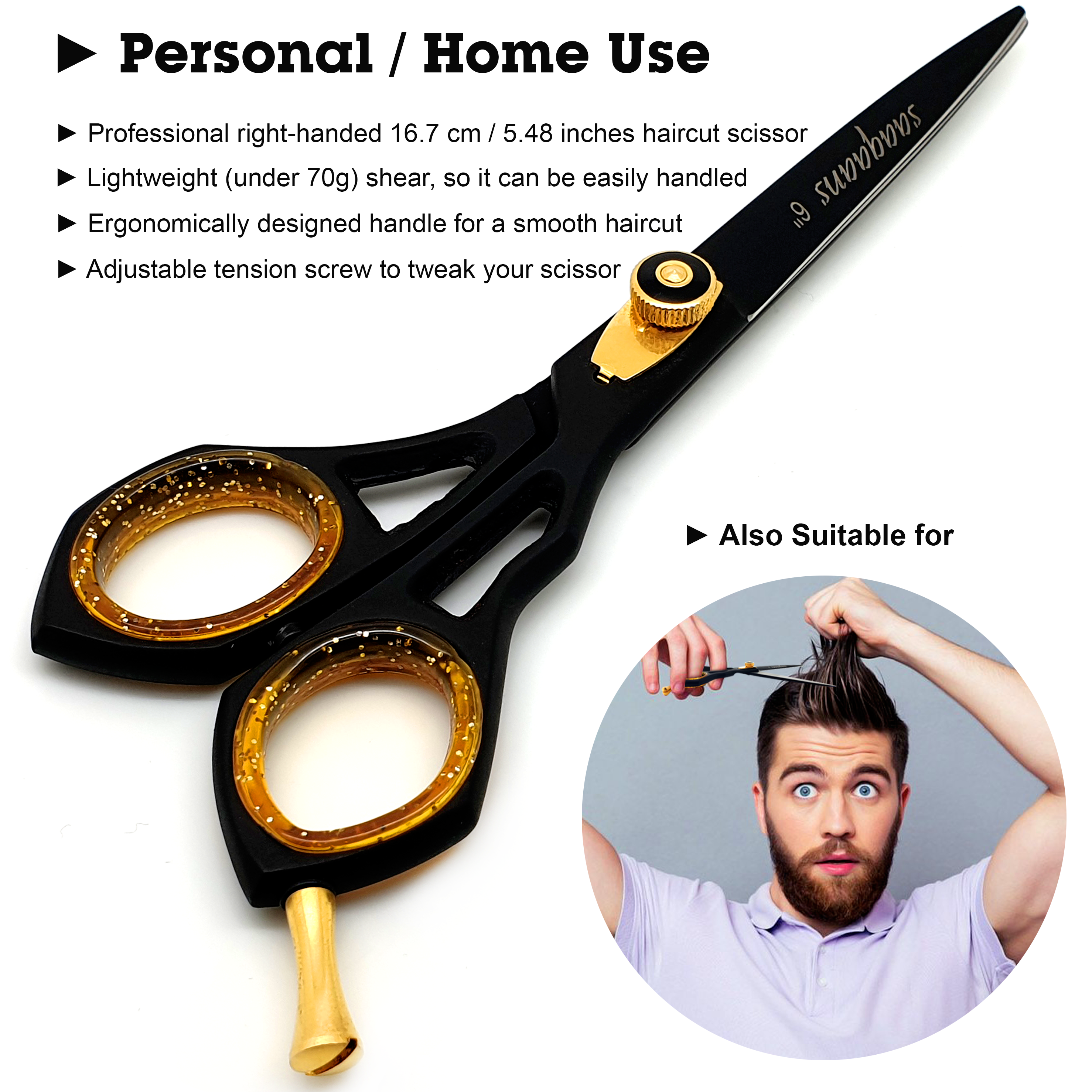 barber hair scissors set