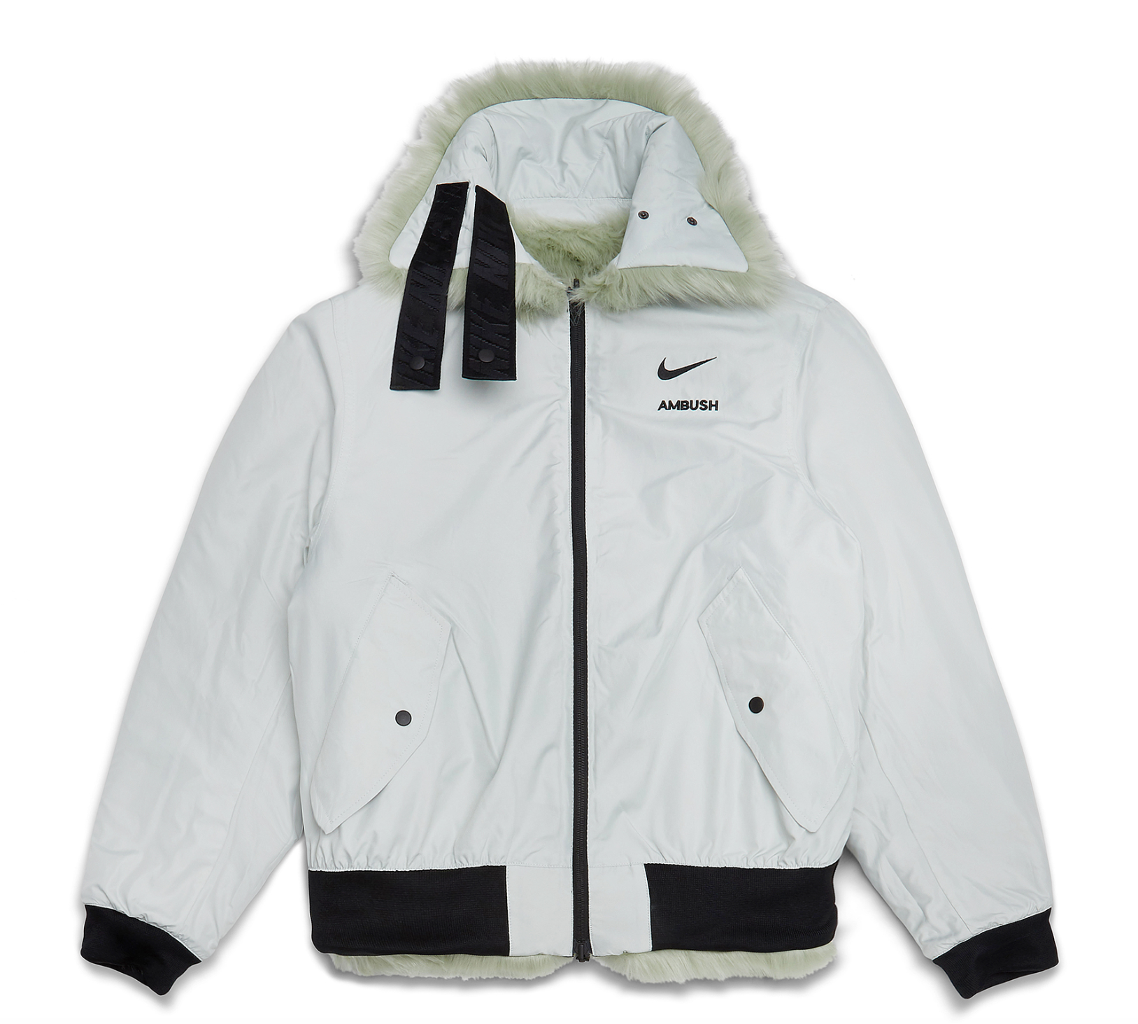 عالمي انتفاخ تلقيح nike fur hood coat 