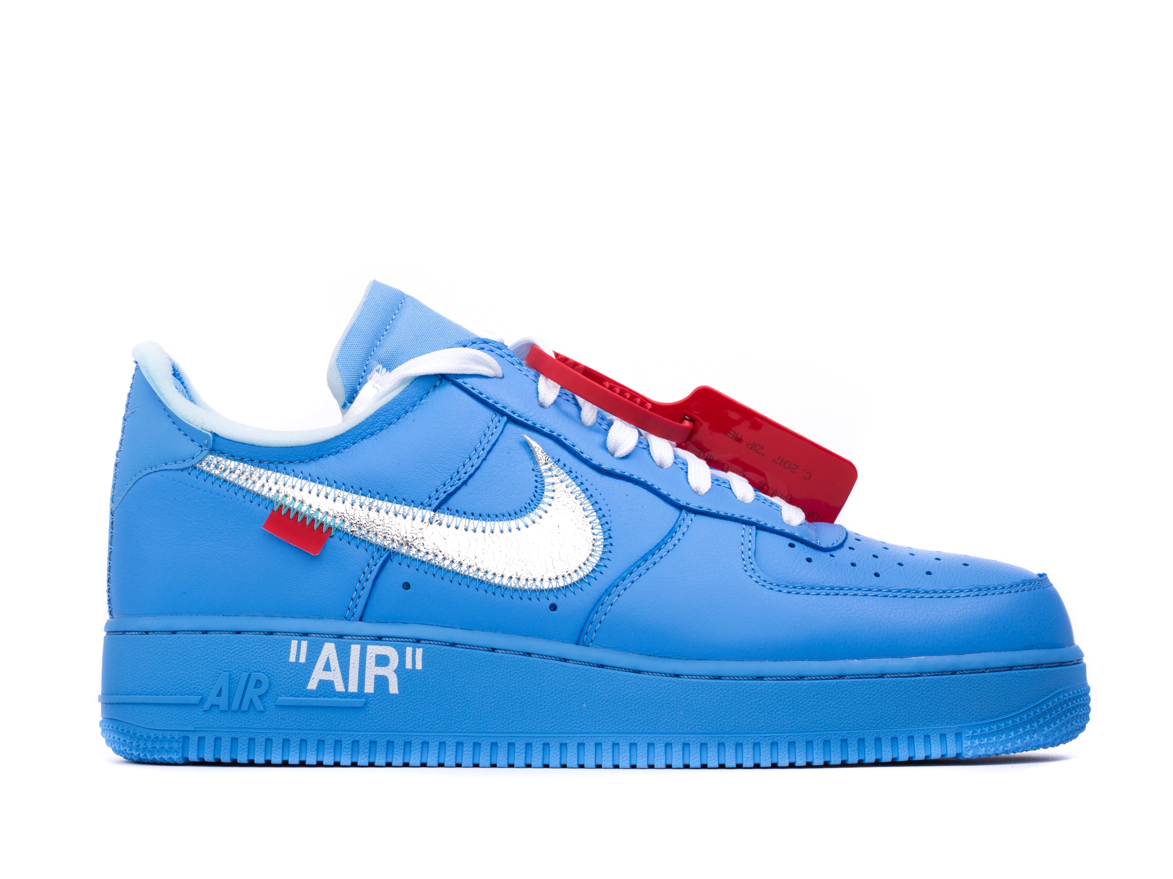 light blue off white air force 1