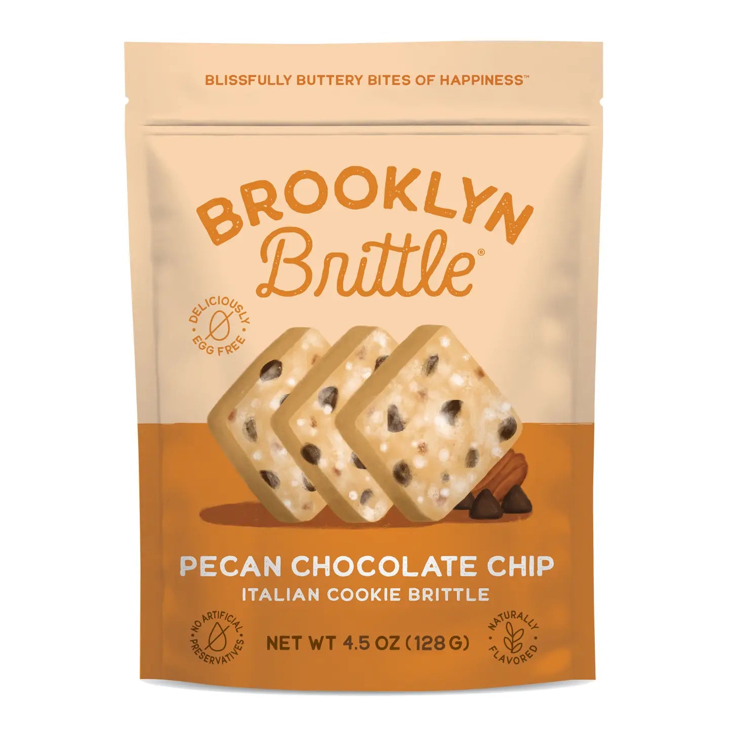Pecan Chocolate Chip Italian Cookie Brittle
