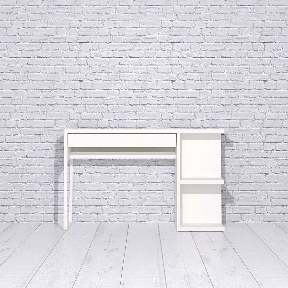 Micke Desk With Shelves Panyl