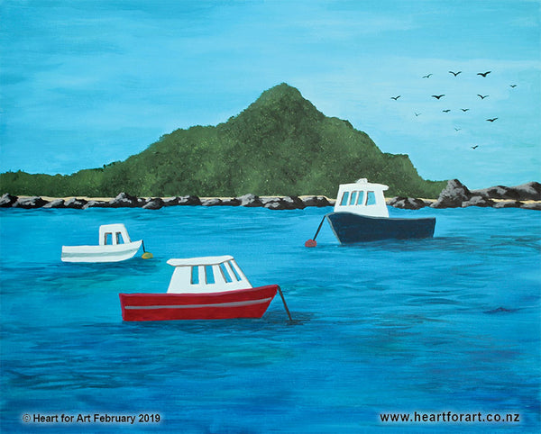 Paint your own Island Bay © Heart for Art social art class