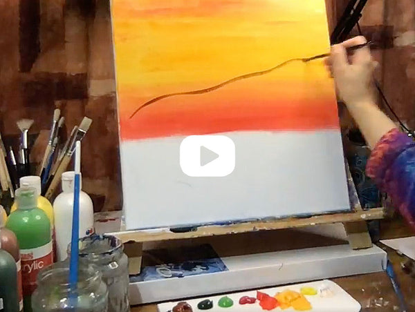 Colour mixing on your brush and canvas