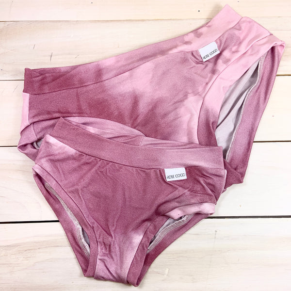 Sous-vêtement femme «Tie dye rose» (Jersey de bambou extensible)