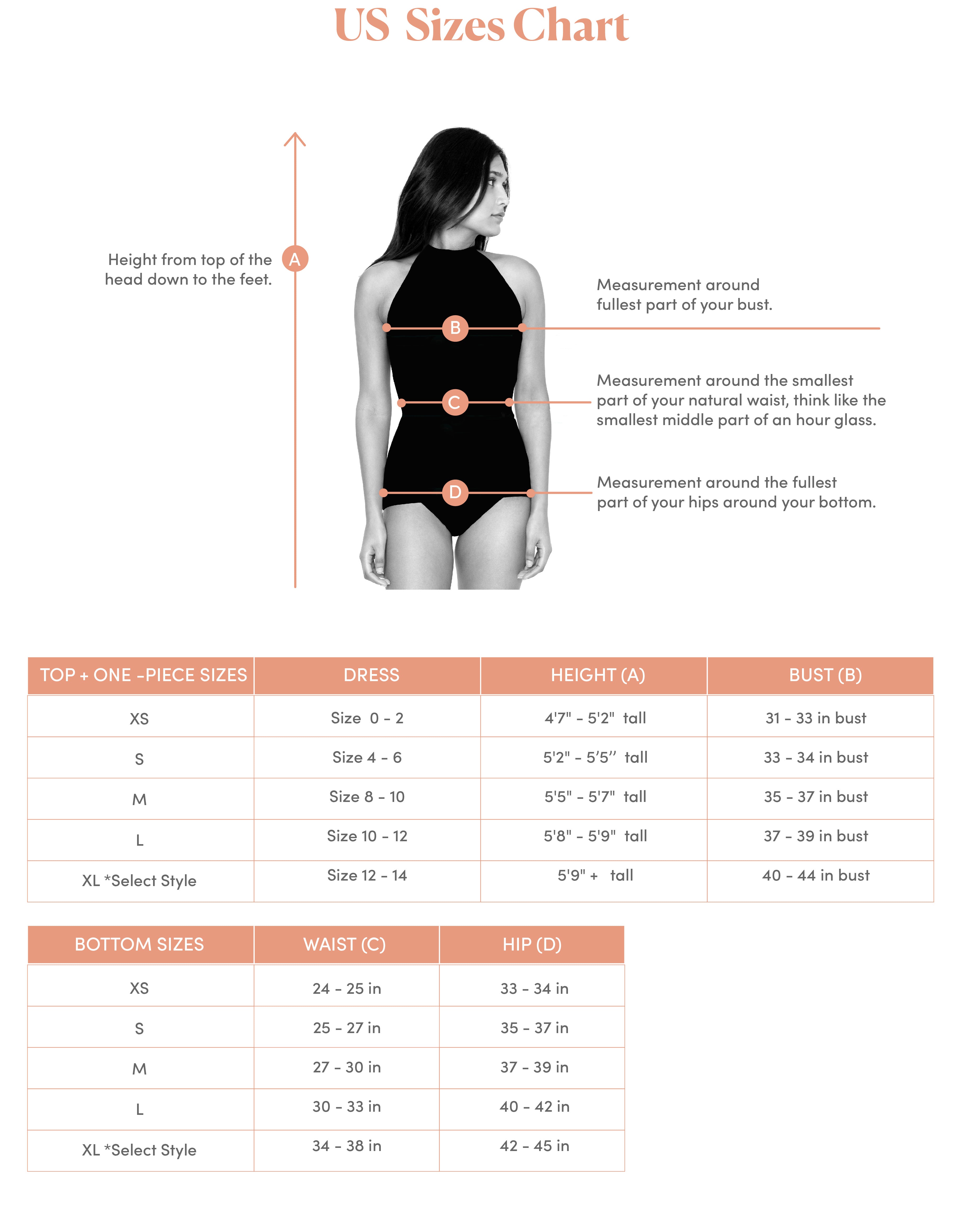 Seea size chart - US - Seea