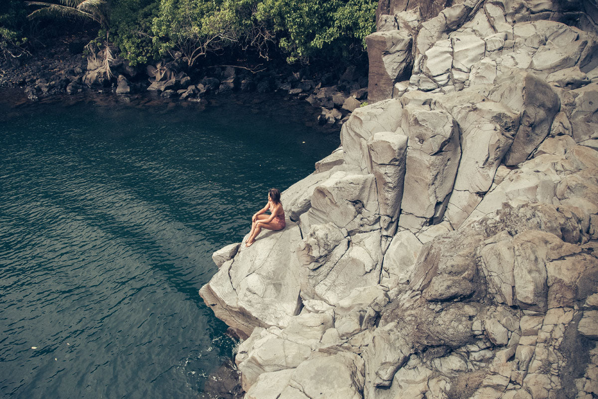 Mele wears the Felina One-Piece in Mezcal.