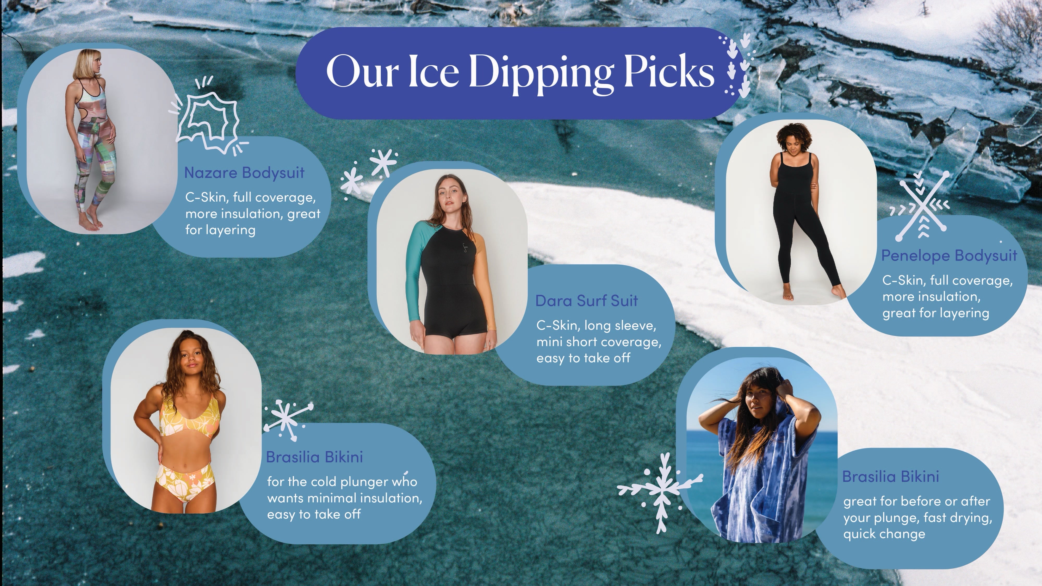 Best Swimsuits for ice dipping and cold plunging