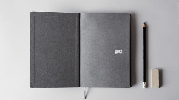 grey notebook minimal
