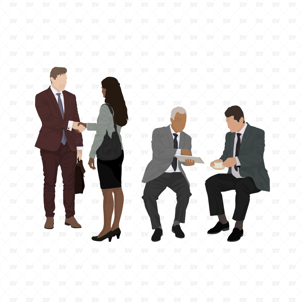 Flat Vector People in the Office | AI PNG Download | Studio Alternativi