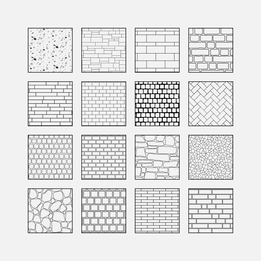 marble tiles hatch cad