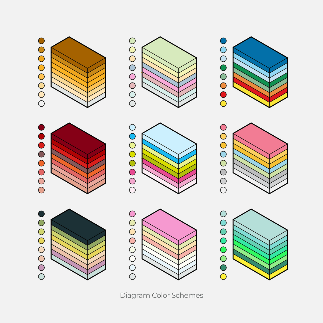 color palette for architecture presentation
