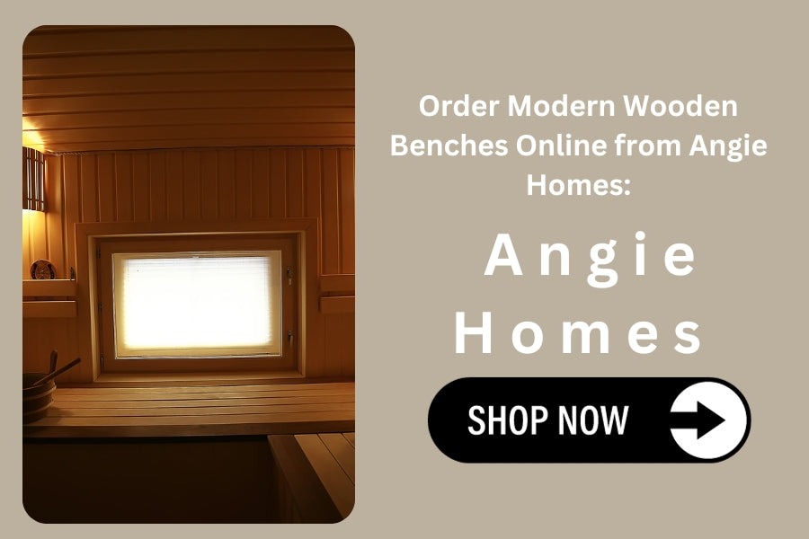 Order Modern Wooden Benches Online from Angie Homes