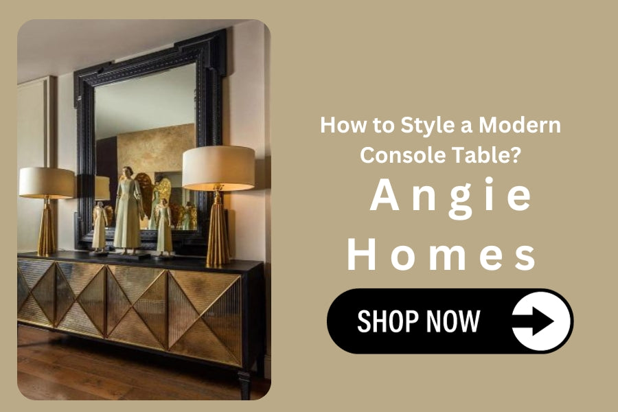 How to Style a Modern Console Table