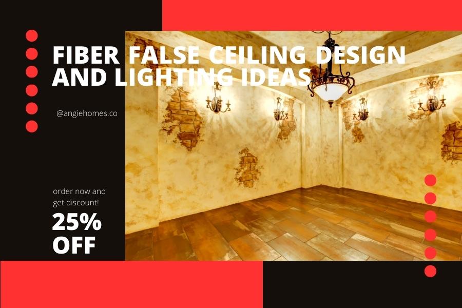 Fiber False Ceiling Design and Lighting Ideas