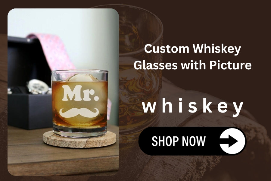 Custom Whiskey Glasses with Picture