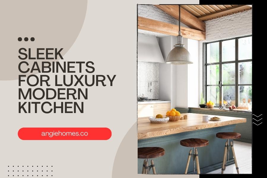 Sleek Cabinets for Luxury Modern Kitchen