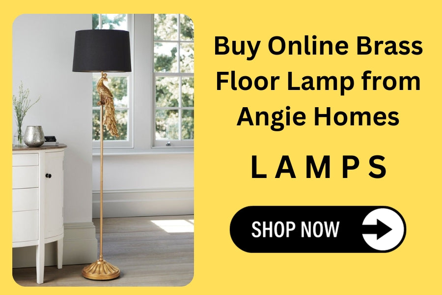 Buy Online Brass Floor Lamp from Angie Homes