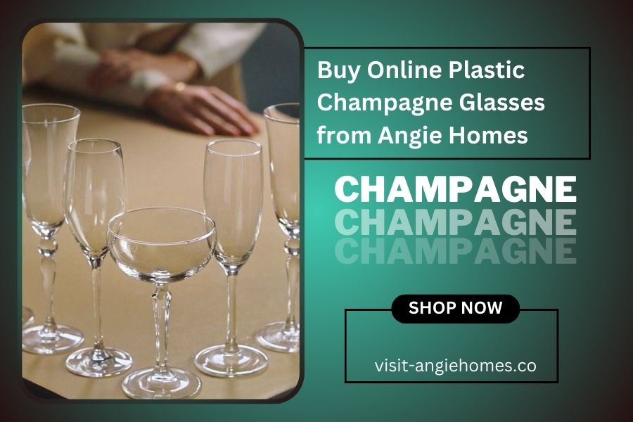 Buy Online Plastic Champagne Glasses from Angie Homes