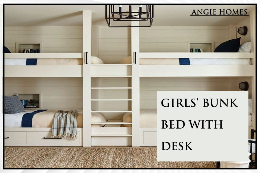 Girls’ Bunk Bed With Desk