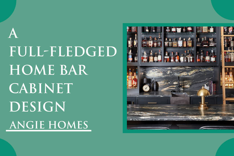 A Full-Fledged Home Bar Cabinet Design