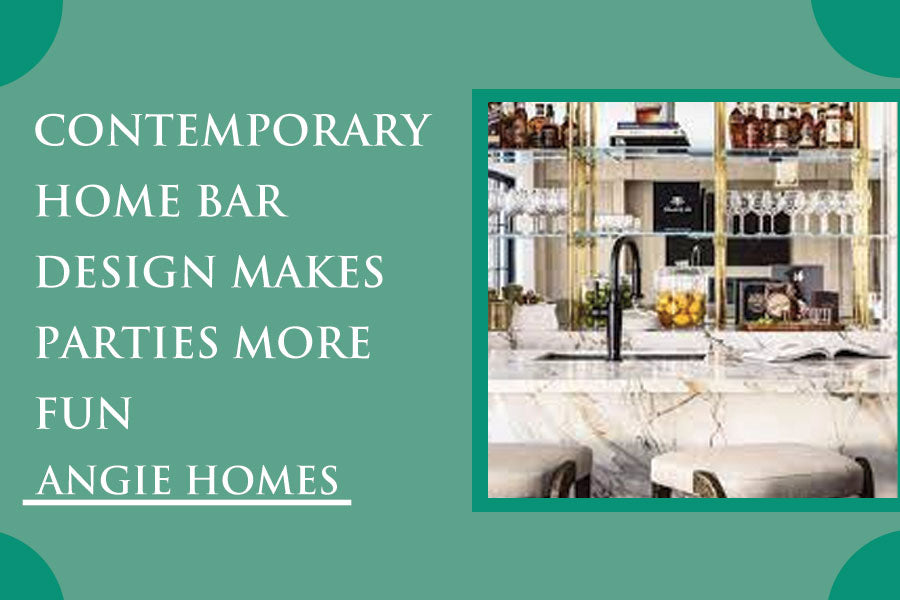 Contemporary Home Bar Design Makes Parties More Fun