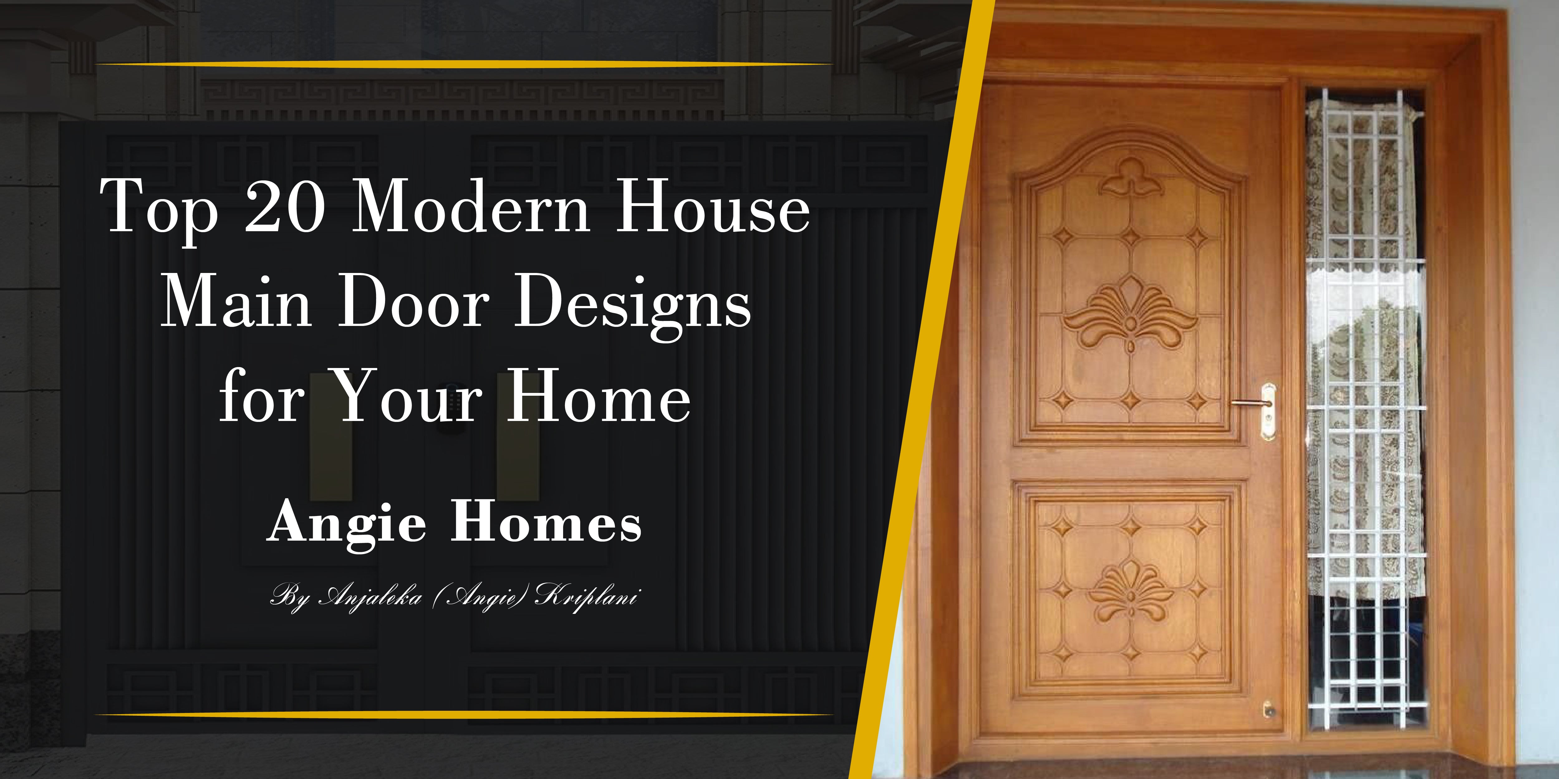 Top 20 Modern House Main Door Designs for Your Home