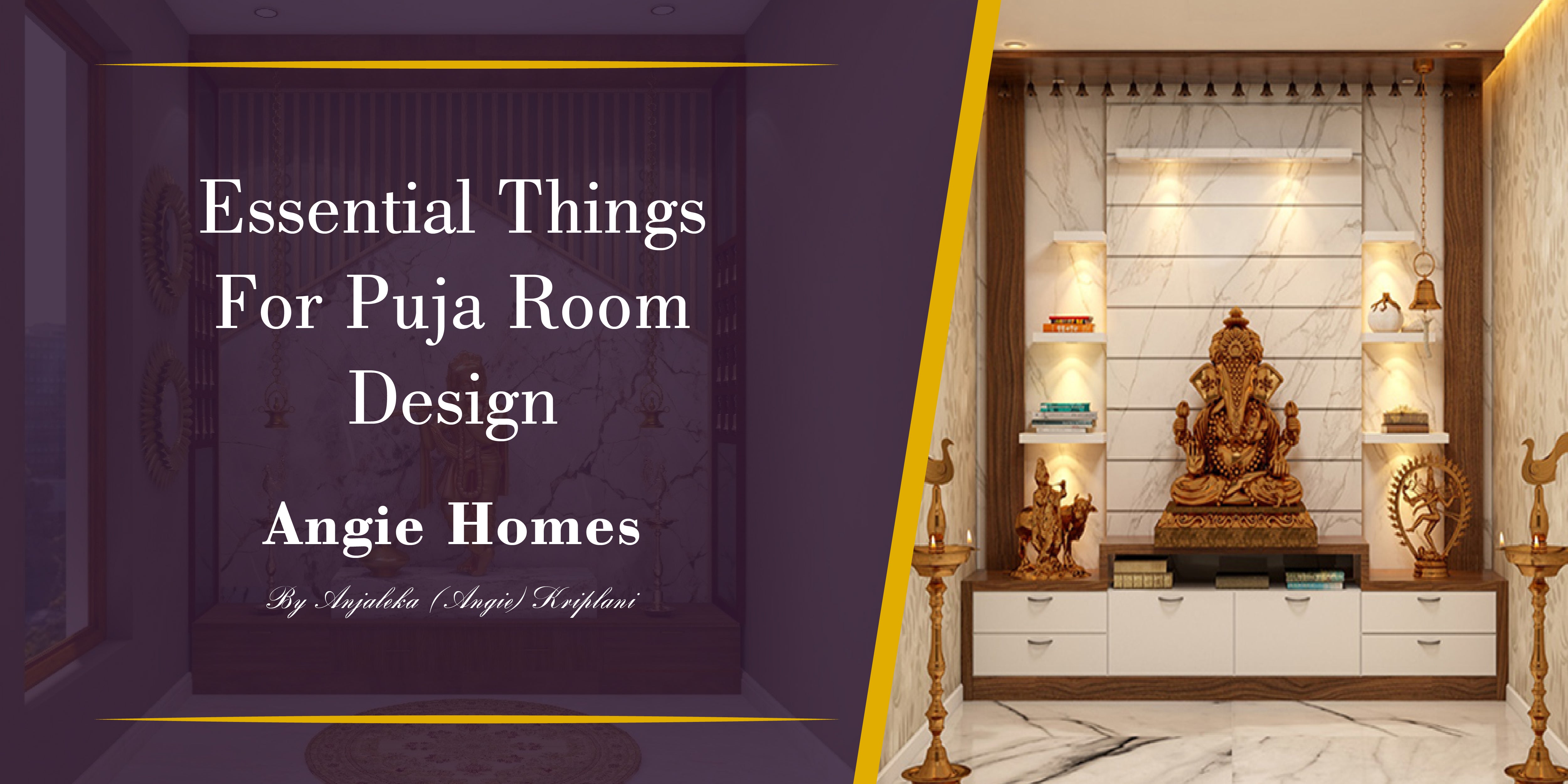 Essential Things For Puja Room Design