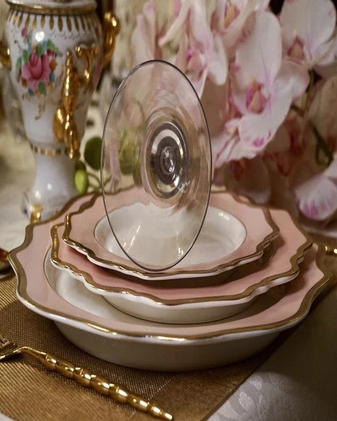 Romantic Pink Modern Plates