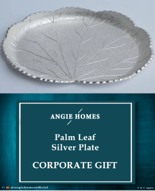 Palm Leaf Silver Plate