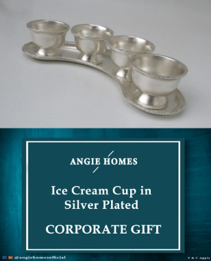 Silver-Plated Ice Cream Cup