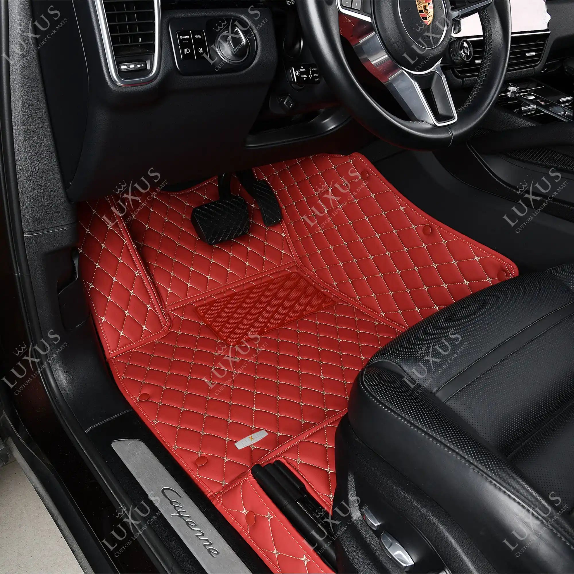 Floor Mats For Car, Truck & SUV Luxus Car Mats Custom All-Weather  Waterproof Diamond Auto Floor Liner Carpets Rugs Grey