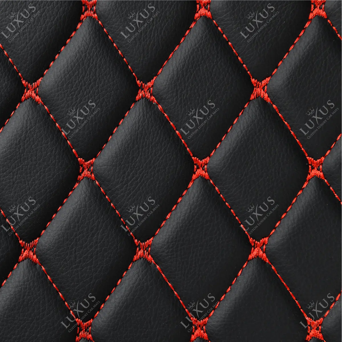 Red metallic shop car mats