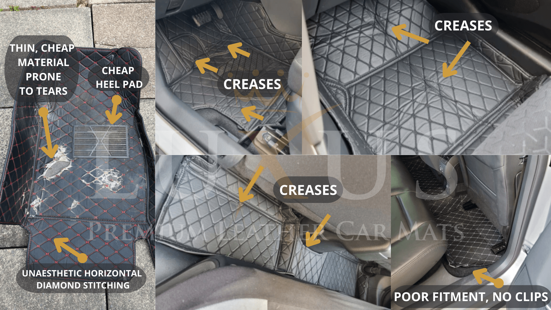 Click here to see what why Luxus Car Mats™ copies are cheaper