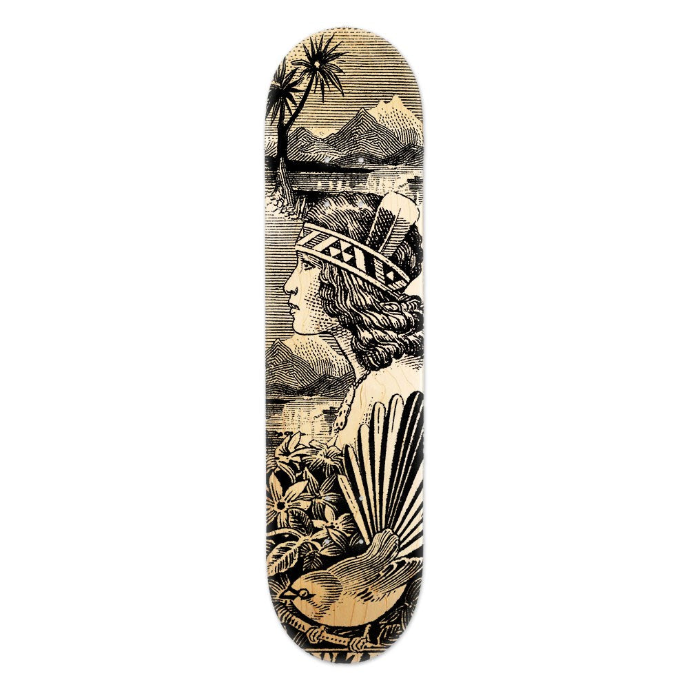 Wahine Stamp Skateboard Deck – NZ