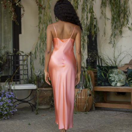 Marjolaine Synthia Luxury Silk and Lace Nightdress – Maison SL