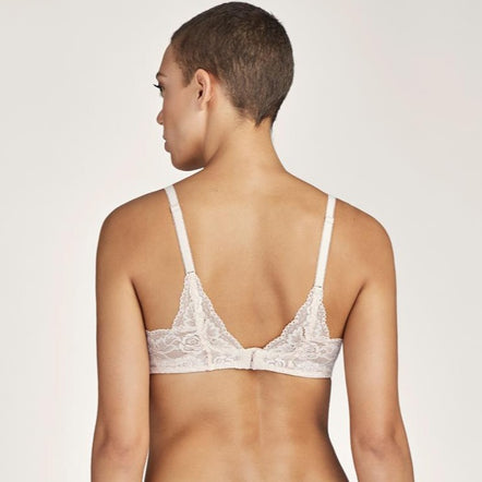 ROSESSENCE Comfort underwired triangle plunge bra Nude d'Été