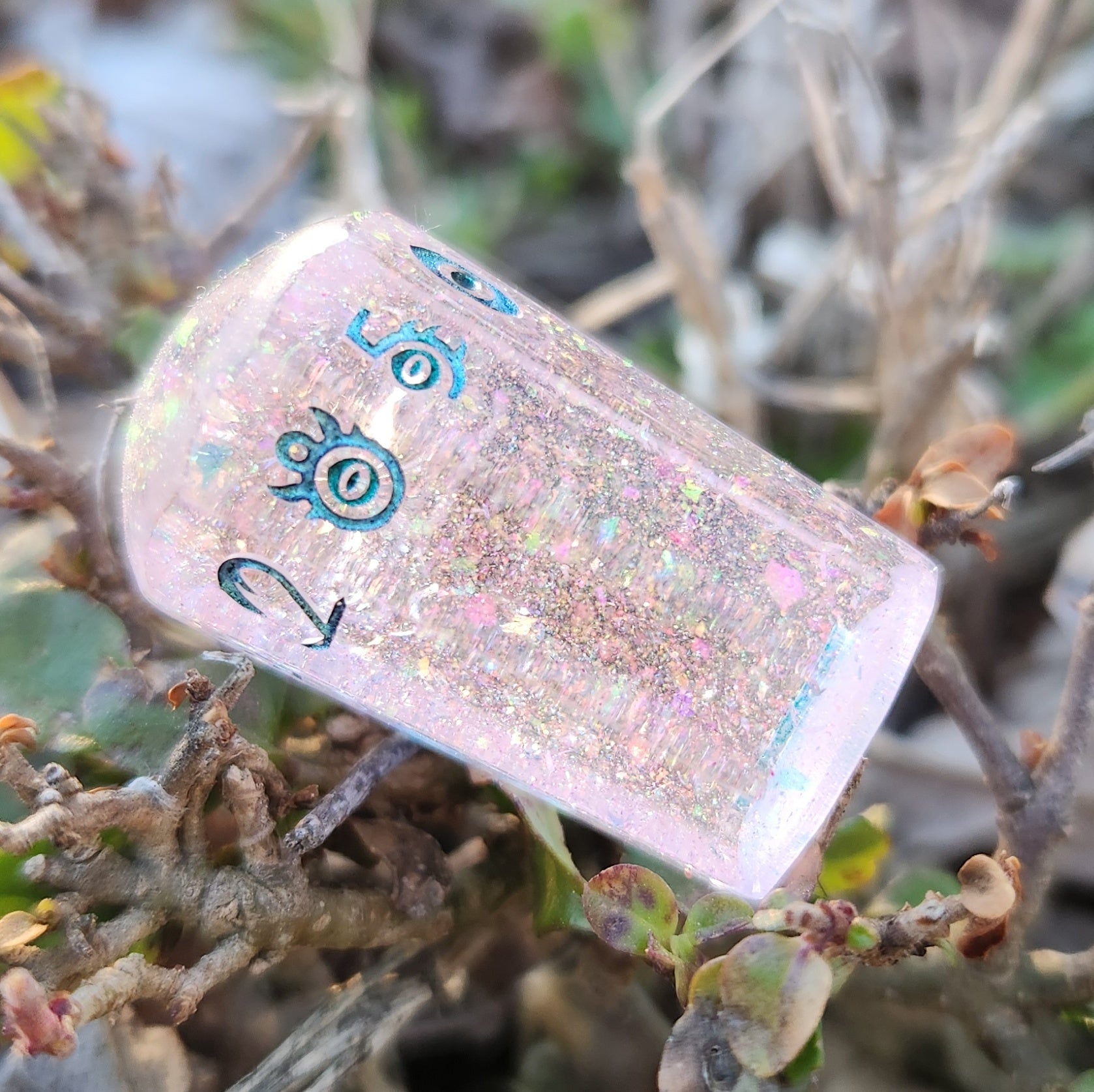 ‘Evil Eye' Eldritch Blast D10 Alternative Shaped TTRPG Handmade Resin Polyhedral Gaming Dice