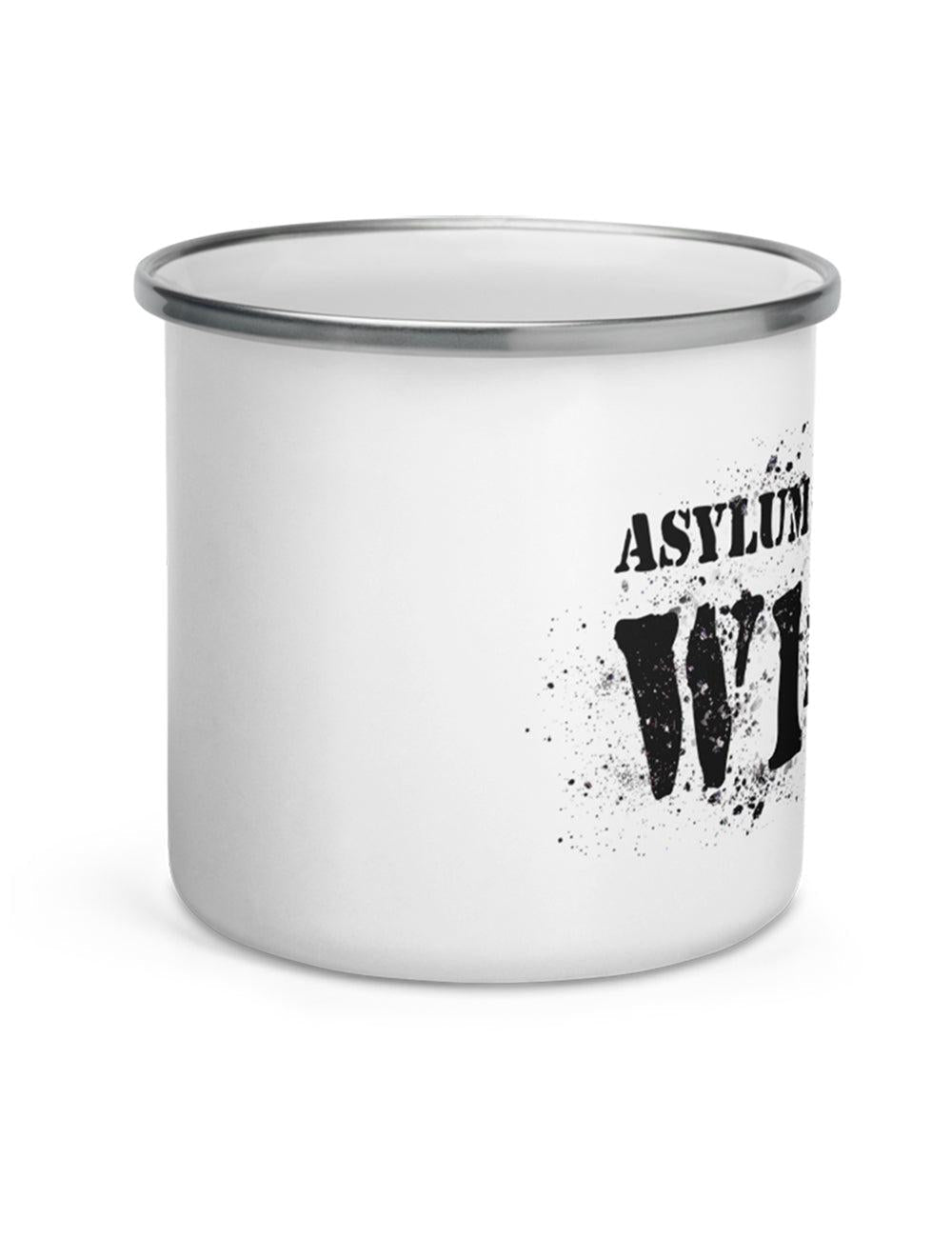 Asylum Logo Black Mug, Double Sided