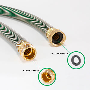 GREEN MOUNT 6 Feet Garden Leader Hose with Coil Spring Hose