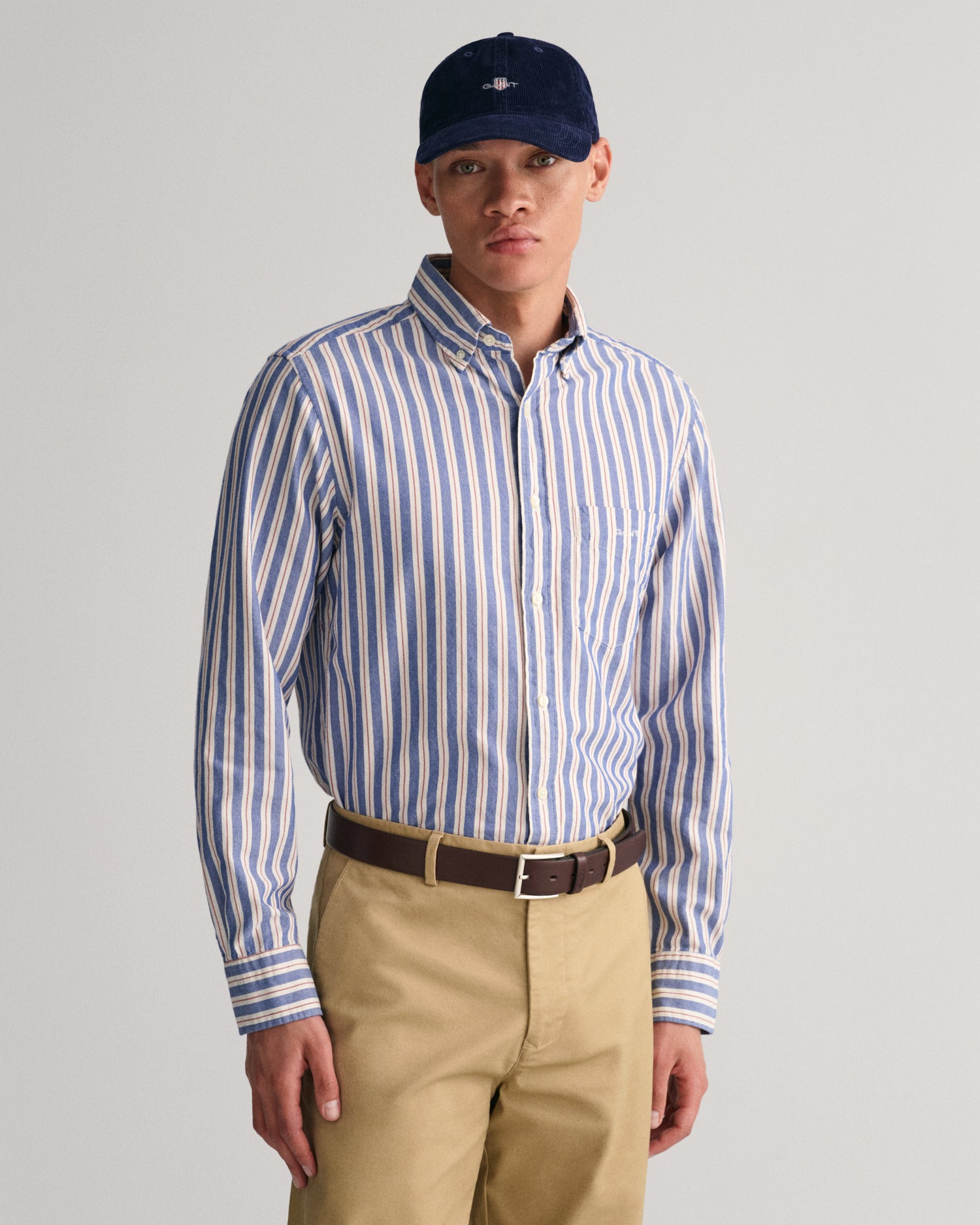 Regular Fit Striped Archive Oxford Shirt