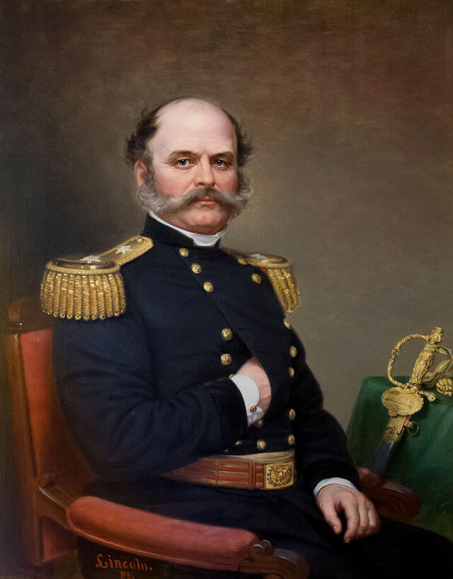 General Ambrose Burnside wore an Imperial Beard