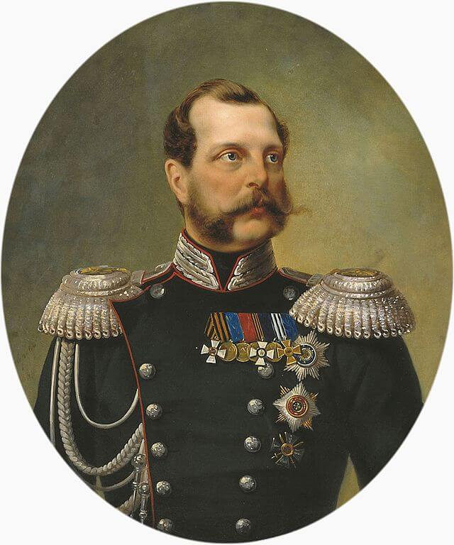 Tsar Alexander II wore an Imperial Beard