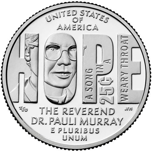 Reverend Dr. Pauli Murray 2024 American Women Quarter