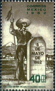 Mexico 1962 5 de Mayo stamp