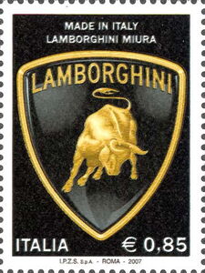 Italy 2007 Arm of Lamborghini stamp