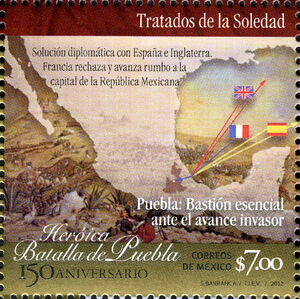 2012 Mexico Battle of Puebla stamp