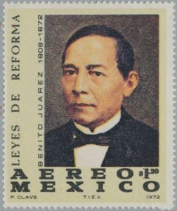 Mexico 1972 Benito Juárez stamp